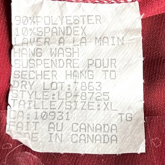 Hamilton, red top, open sleeved, large - Picture 3 of 4